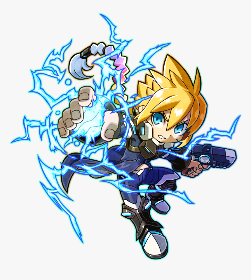 Mighty Gunvolt Burst Gunvolt, HD Png Download, Free Download