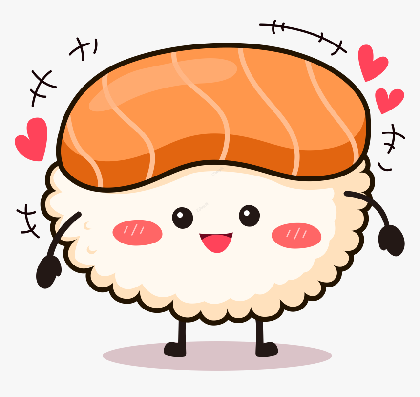 Cute Sushi Png, Transparent Png, Free Download