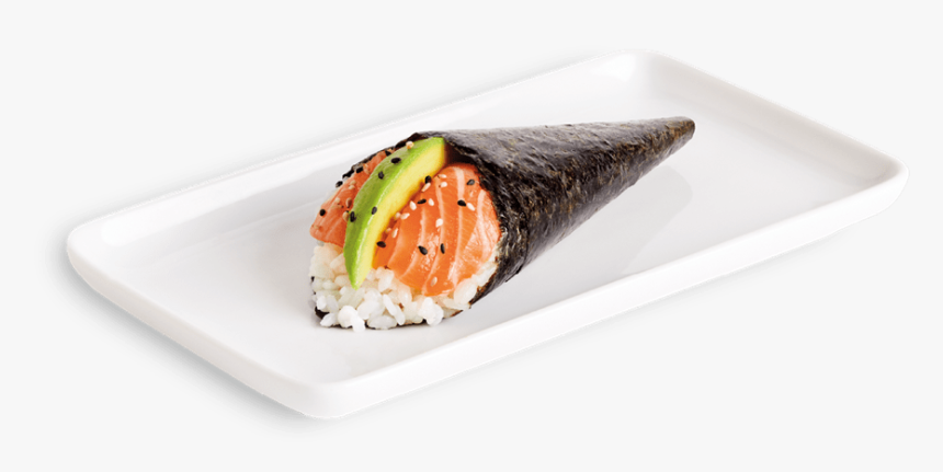 Salmon Temaki Hand Roll, HD Png Download, Free Download