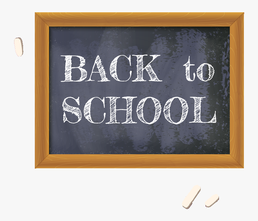 Back To School Chalkboard - Sign, HD Png Download, Free Download