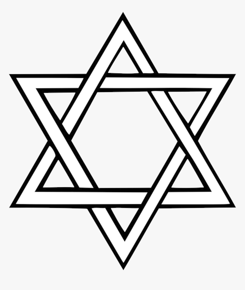 Magen David Png, Jewish Star Png - Star Of David Colouring, Transparent Png, Free Download