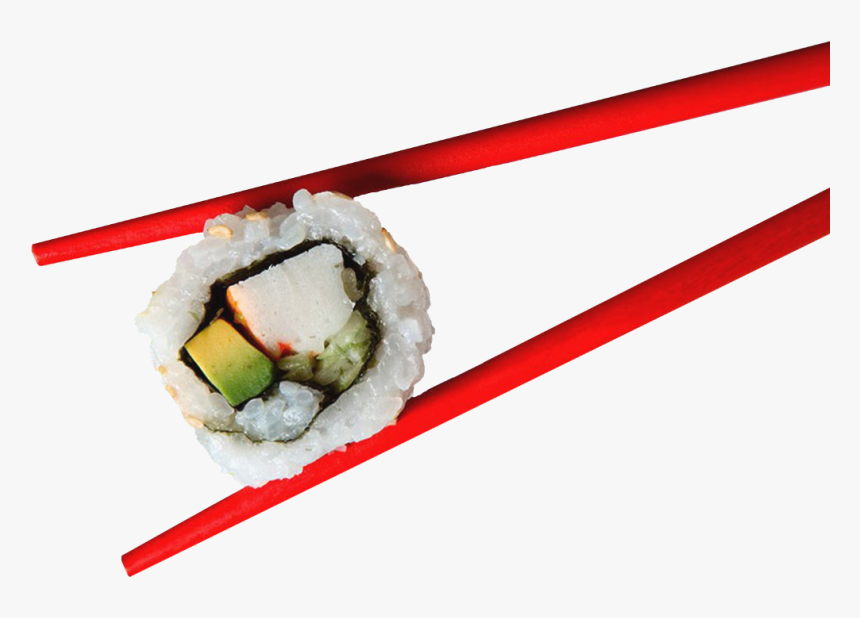 Transparent Sushi Roll Clipart - Chopsticks And Sushi, HD Png Download, Free Download