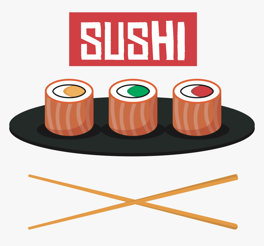 Orange,line,sushi - Png Download Sushi Png, Transparent Png, Free Download