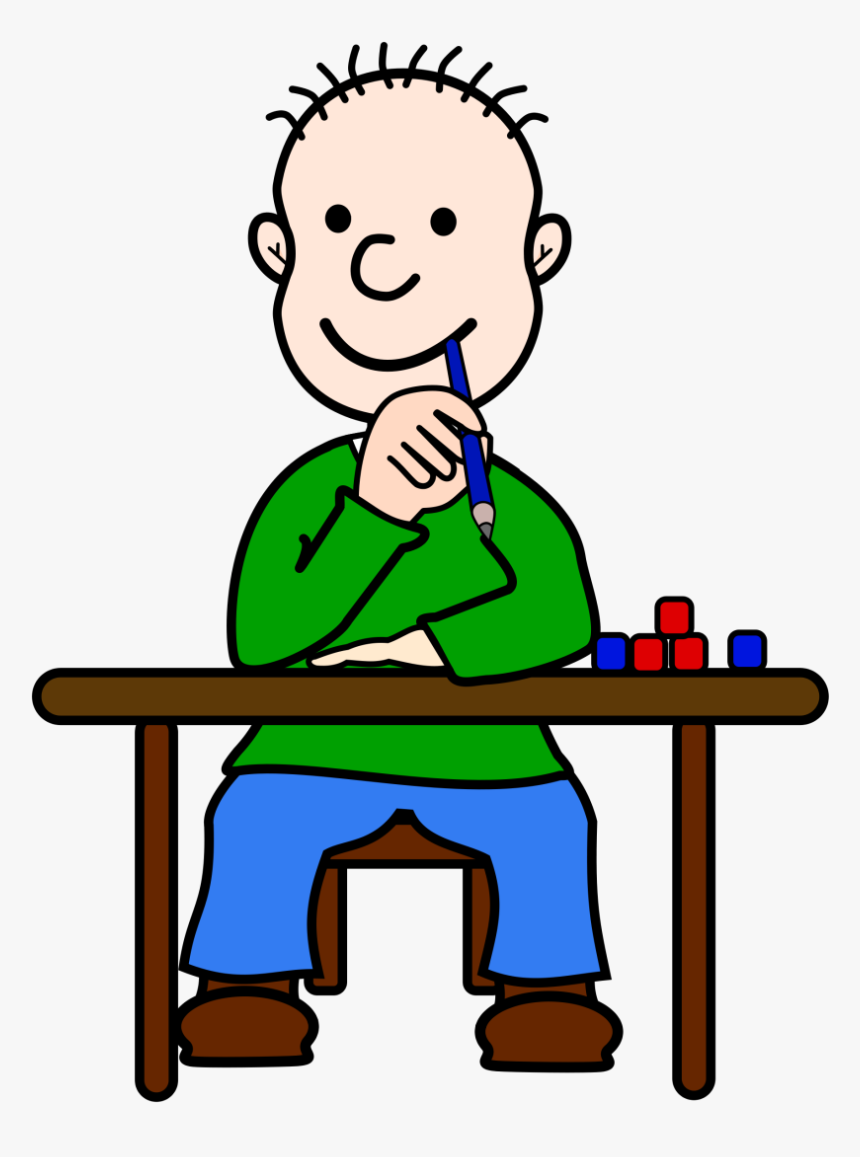 Thinking Image Png Clipart - Kid Thinking Clipart Transparent, Png Download, Free Download