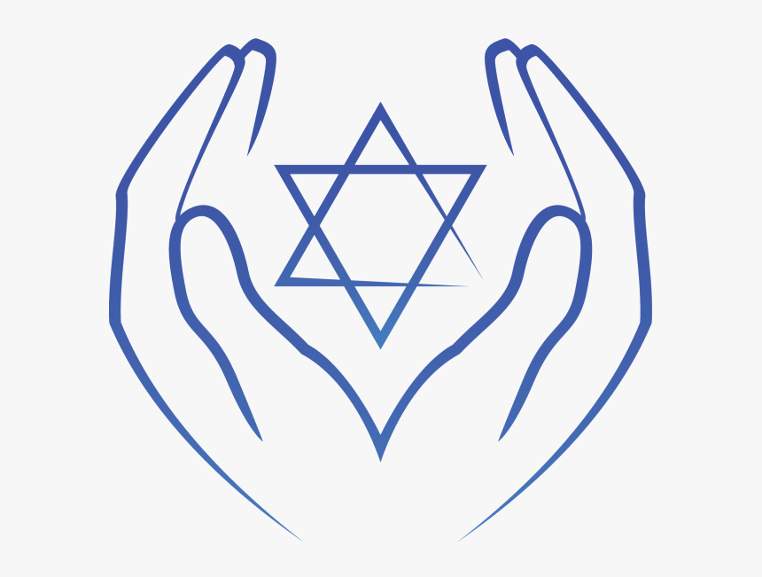 Hands Holding Star Of David - Star Of David Hands, HD Png Download, Free Download