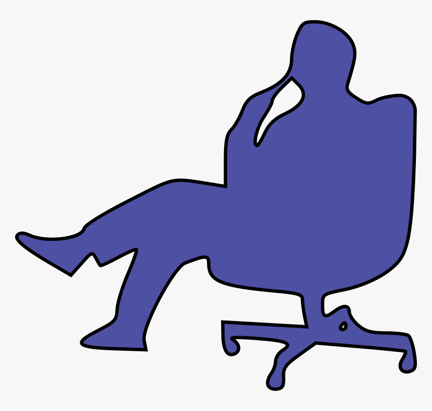 Man In Chair - Thinking Clip Art, HD Png Download, Free Download