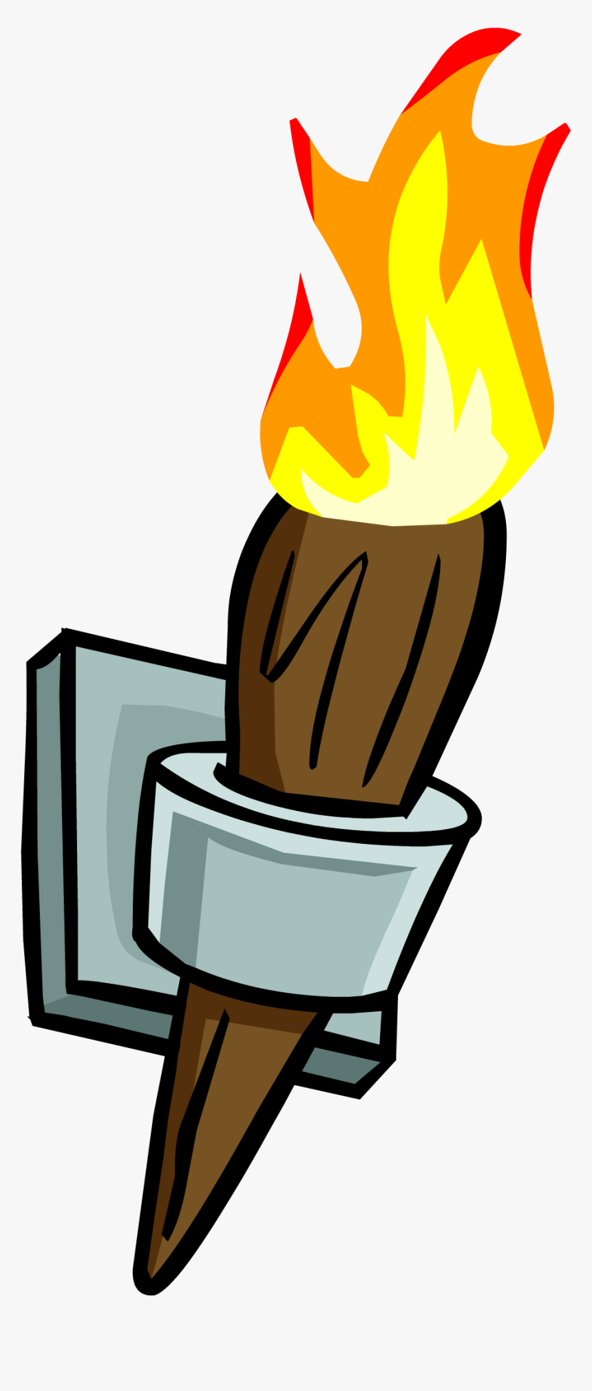 Wall Torch Clipart Clip Arts - Wall Torch Cartoon, HD Png Download, Free Download
