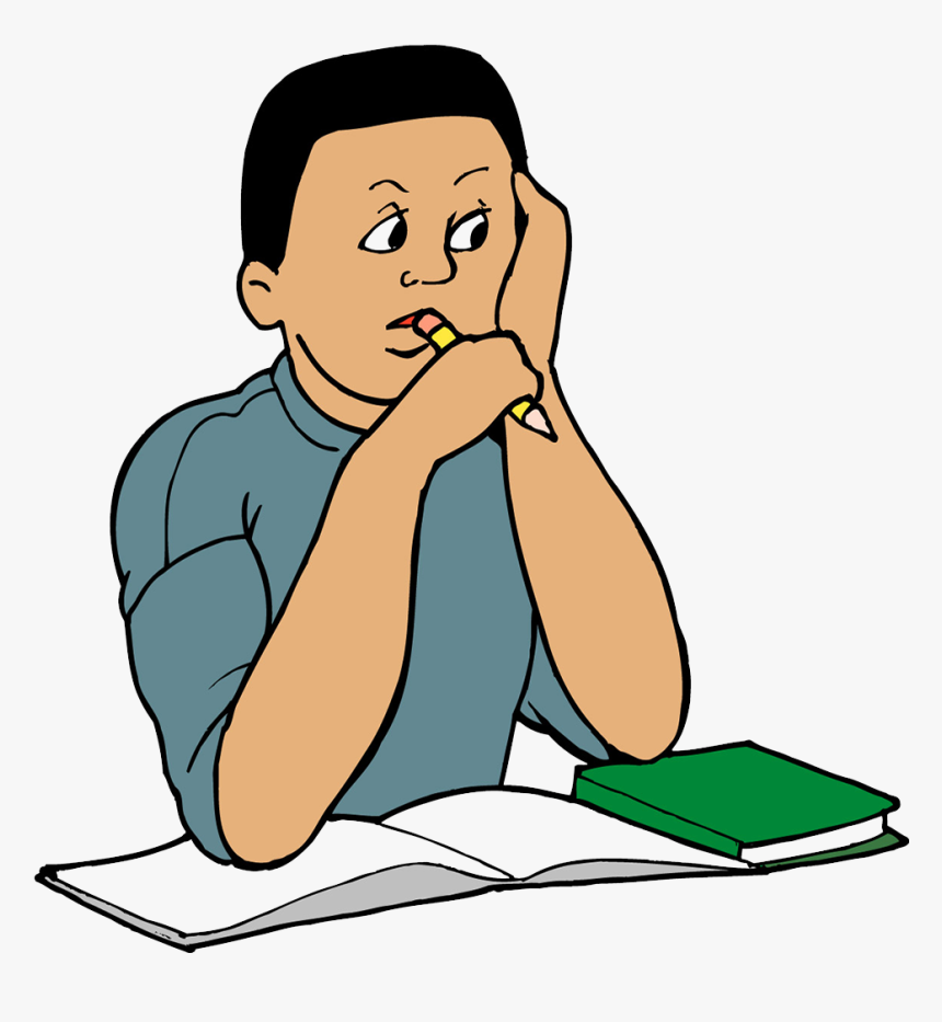 Study Skills Clip Art Child Transprent Ⓒ - Student Study Image Cartoon, HD Png Download, Free Download