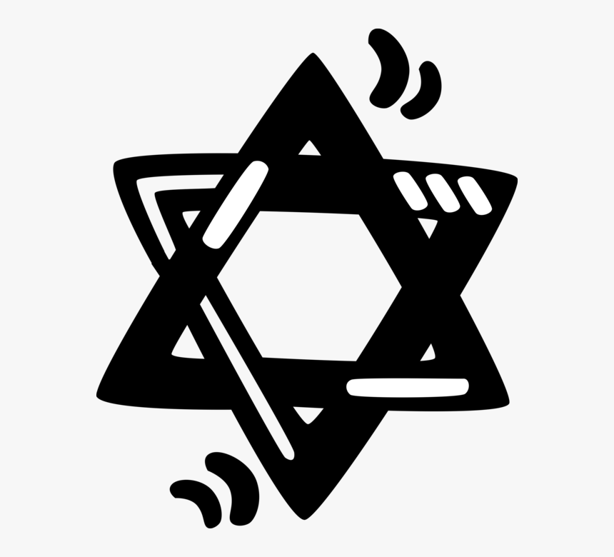 Vector Illustration Of Star Of David Shield Of David - Sign, HD Png Download, Free Download