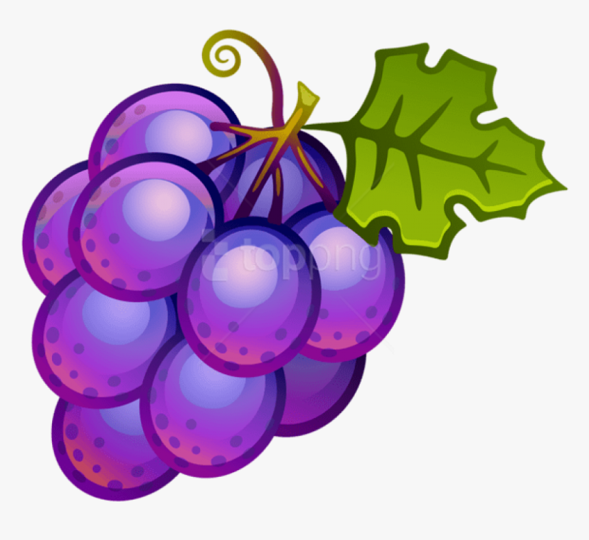 Free Png Large Painted Grapes Png - Grape Clipart, Transparent Png, Free Download