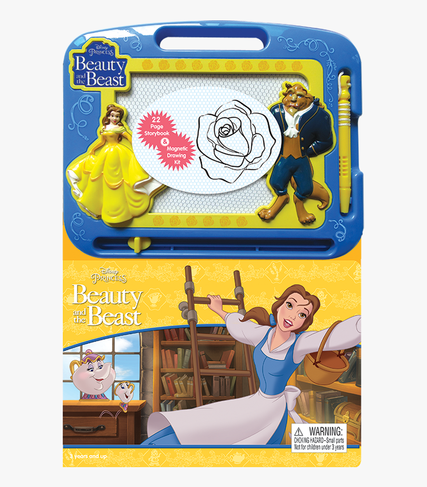 Disney Beauty And Beast Writing Pad With Magnetic Pen, HD Png Download, Free Download