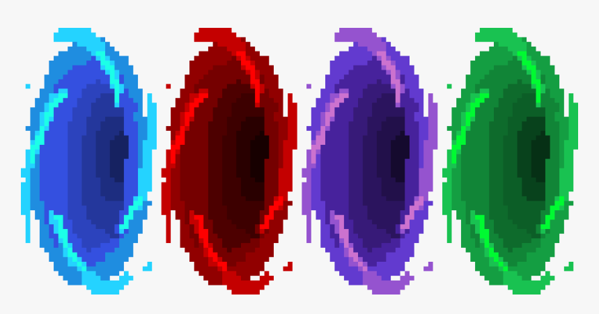 Portal Transparent - Portal Pixel Art Png, Png Download, Free Download