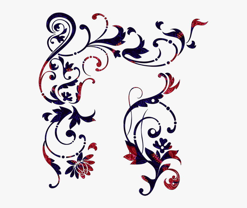 Border Swirls - Scrolled Border Png Transparent, Png Download, Free Download