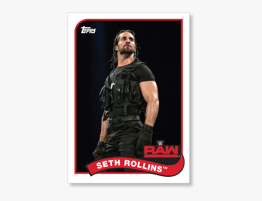 2018 Topps Wwe Heritage Seth Rollins Base Poster - Seth Rollins 2018 Raw, HD Png Download, Free Download