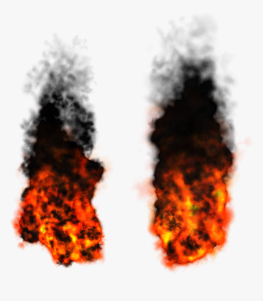 Smoke Fire Png Free Download - Fire Black Smoke Png, Transparent Png, Free Download