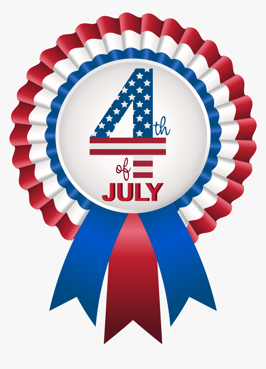 4th Of July Rosette Png Clip Art Image - Letter Image Independence Day, Transparent Png, Free Download