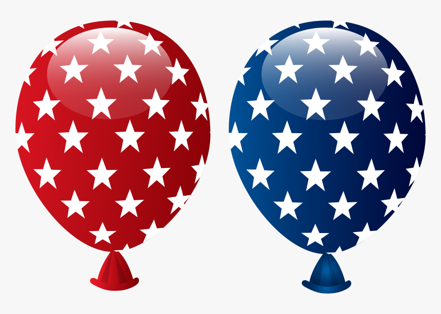 4th Of July Balloons Png, Transparent Png, Free Download