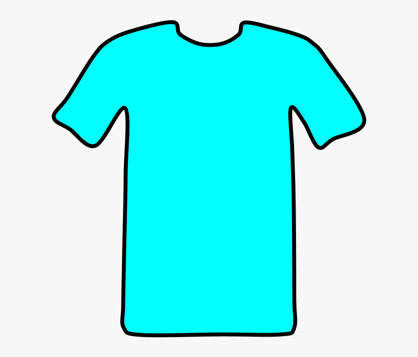 teal shirt clipart