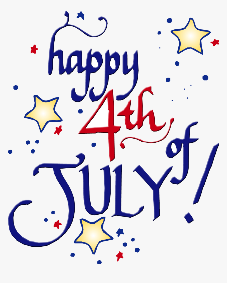 4th Of July Happy Fourth Clipart Transparent Png - Happy 4th Of July Free Clip Art, Png Download, Free Download