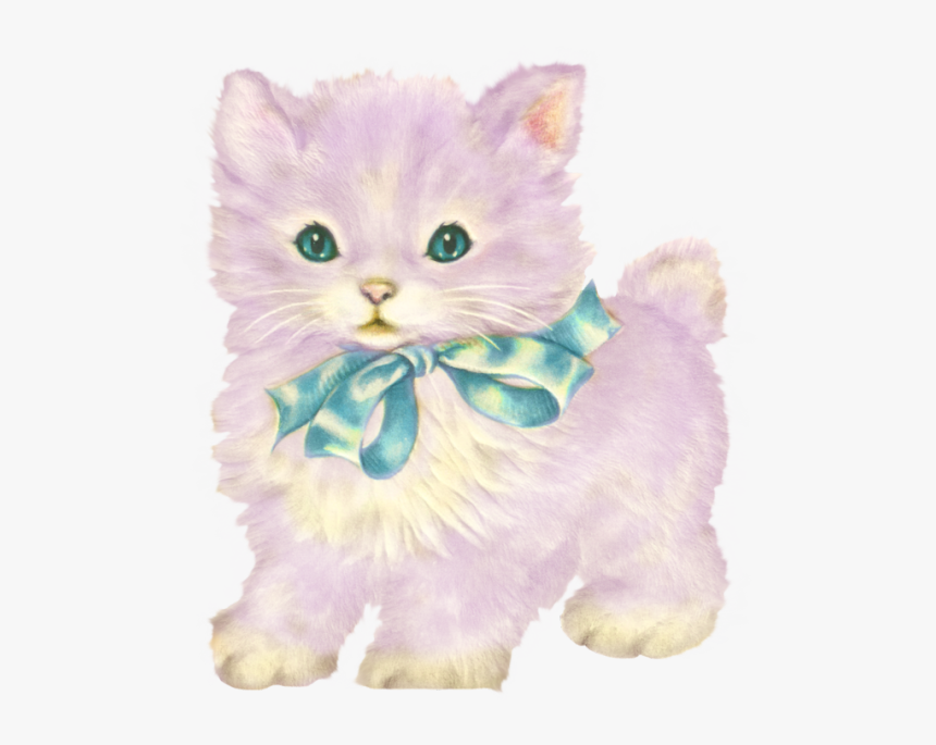 Image - Kittens Vintage Cat Transparent, HD Png Download, Free Download