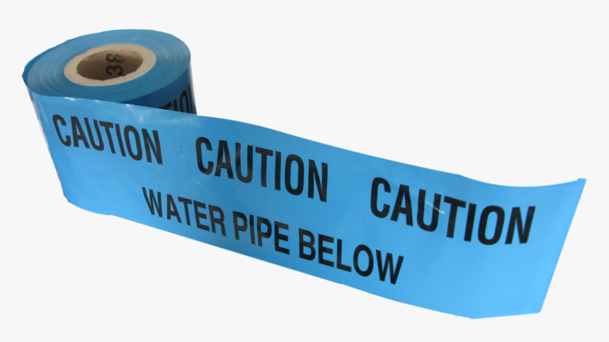 Caution Water Pipe Below Tape 365m X 150mm - Label, HD Png Download, Free Download