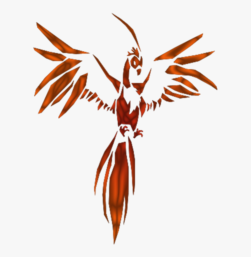 Clip Art Phenix Bird - Phoenix Bird With White Background, HD Png Download, Free Download