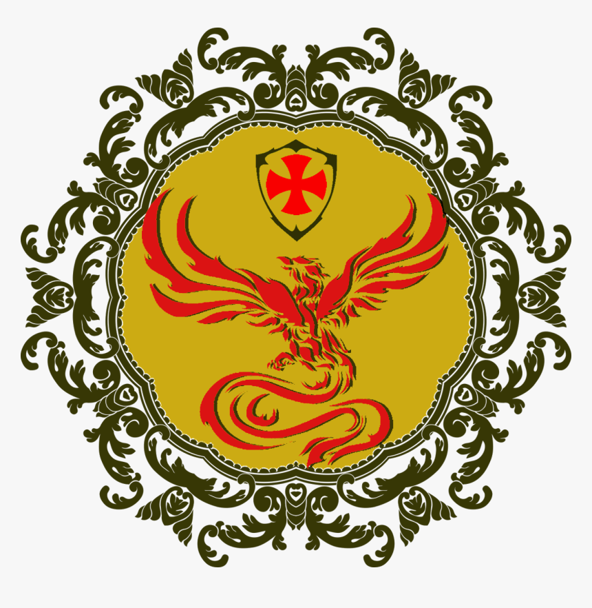 Order Of The Phoenix - Black Circle Design Png, Transparent Png, Free Download