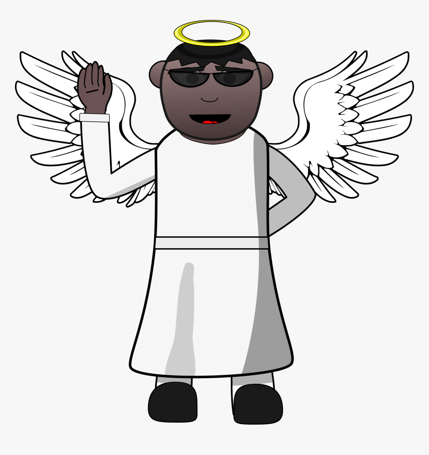 Angel Sunglasses Clip Arts - Angel With Sunglasses, HD Png Download, Free Download