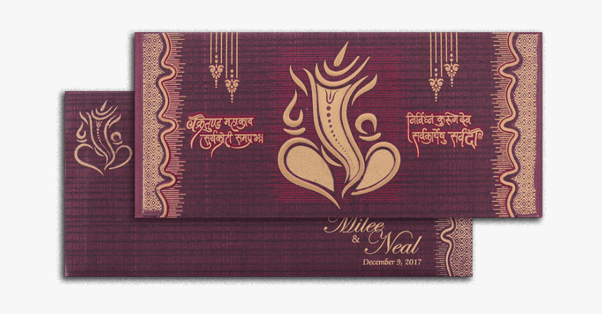 Hindu Wedding Card Images Hd, HD Png Download, Free Download