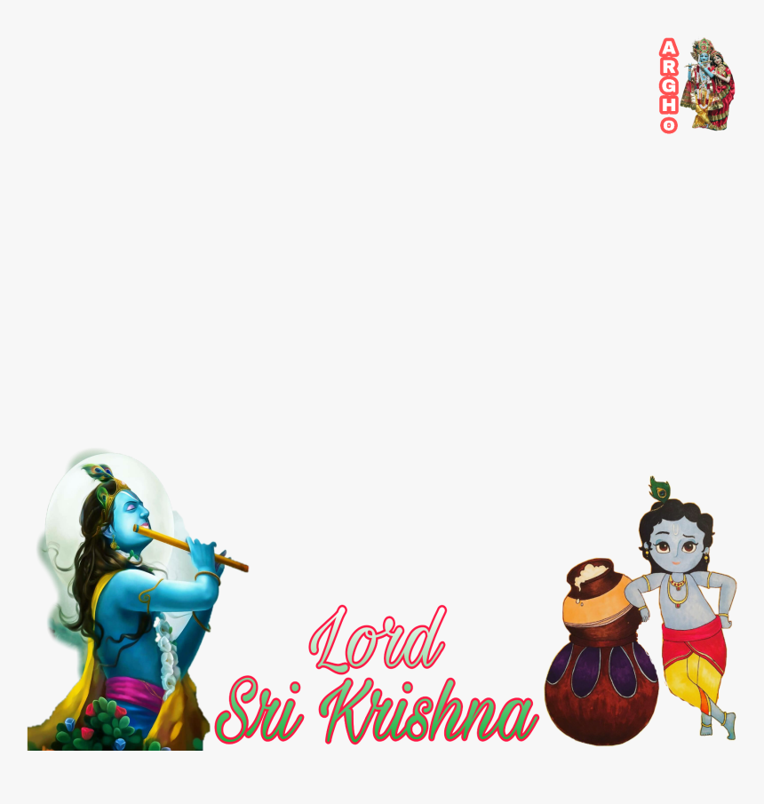 Transparent Krishna Png - Shri Krishna Sticker Picsart, Png Download, Free Download