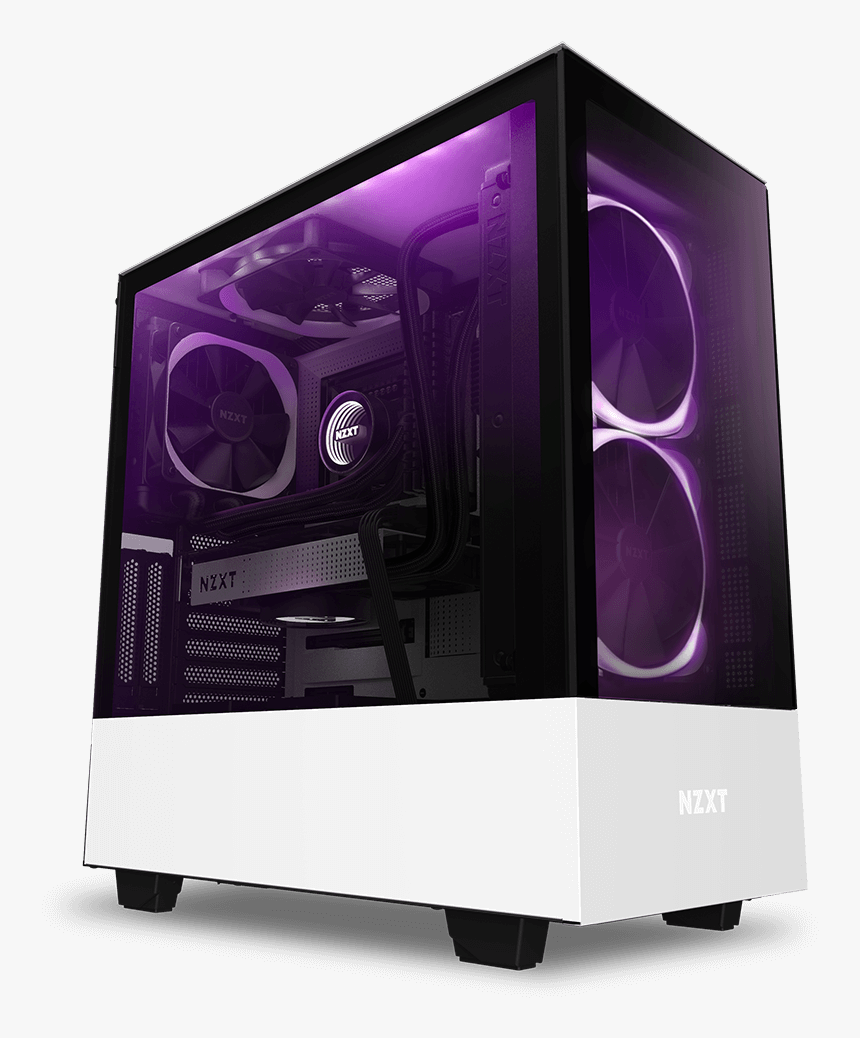 H510 Elite White Black - Nzxt H510 Elite, HD Png Download, Free Download