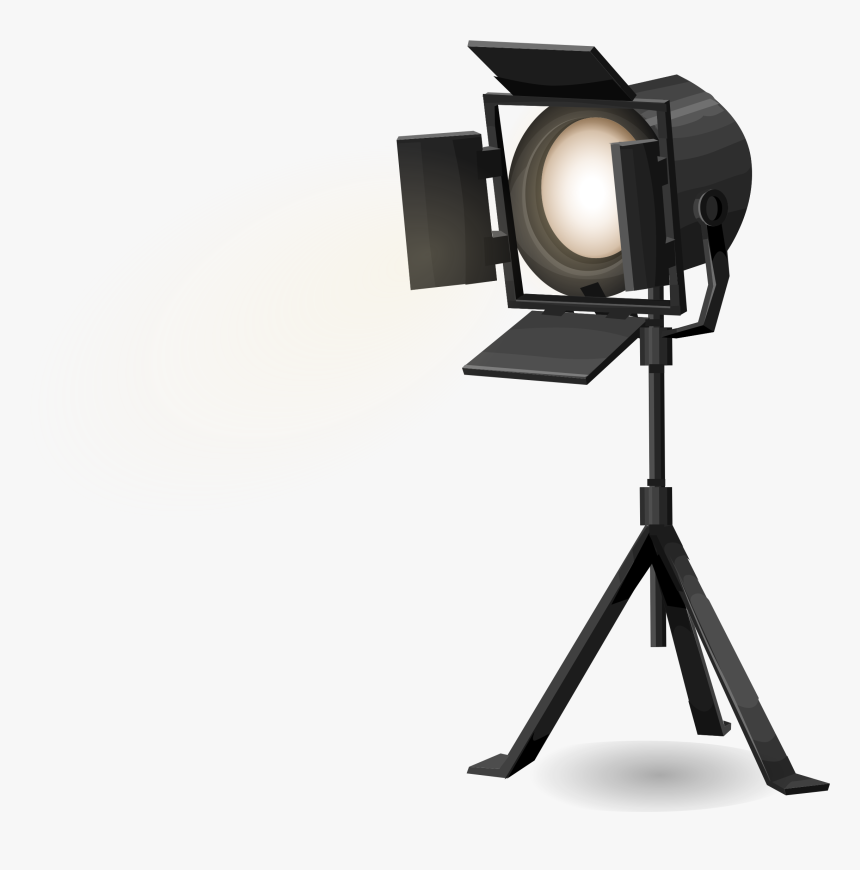 Spotlight On Tripod, From Glitch - Studio Lights Transparent Background, HD Png Download, Free Download