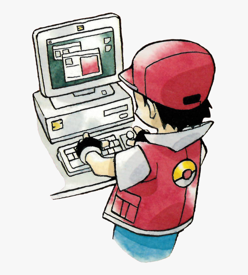 Pokemon Trainer On Computer, HD Png Download, Free Download