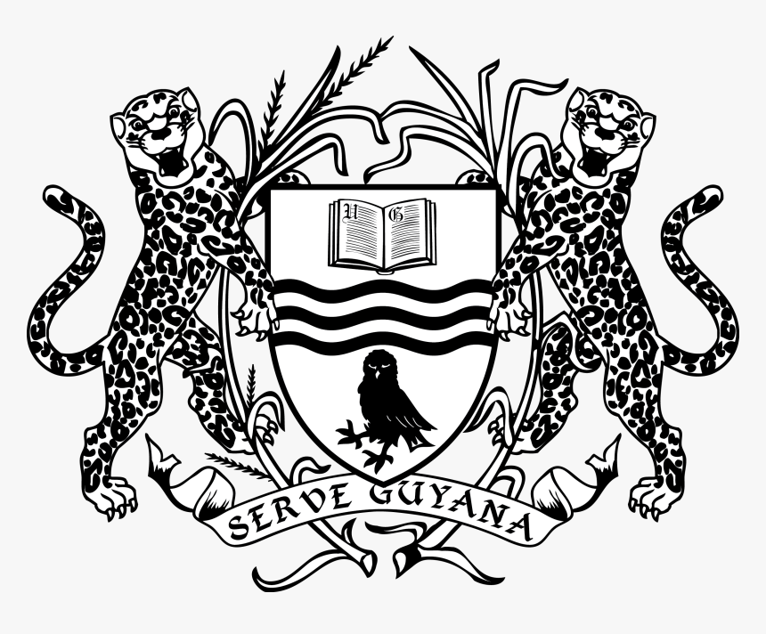 University Of Guyana Black And White - Coat Of Arms Of Malawi, HD Png Download, Free Download