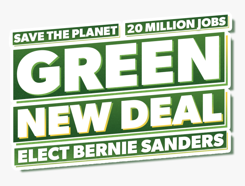 Image Of Green New Deal Sticker - Poster, HD Png Download, Free Download