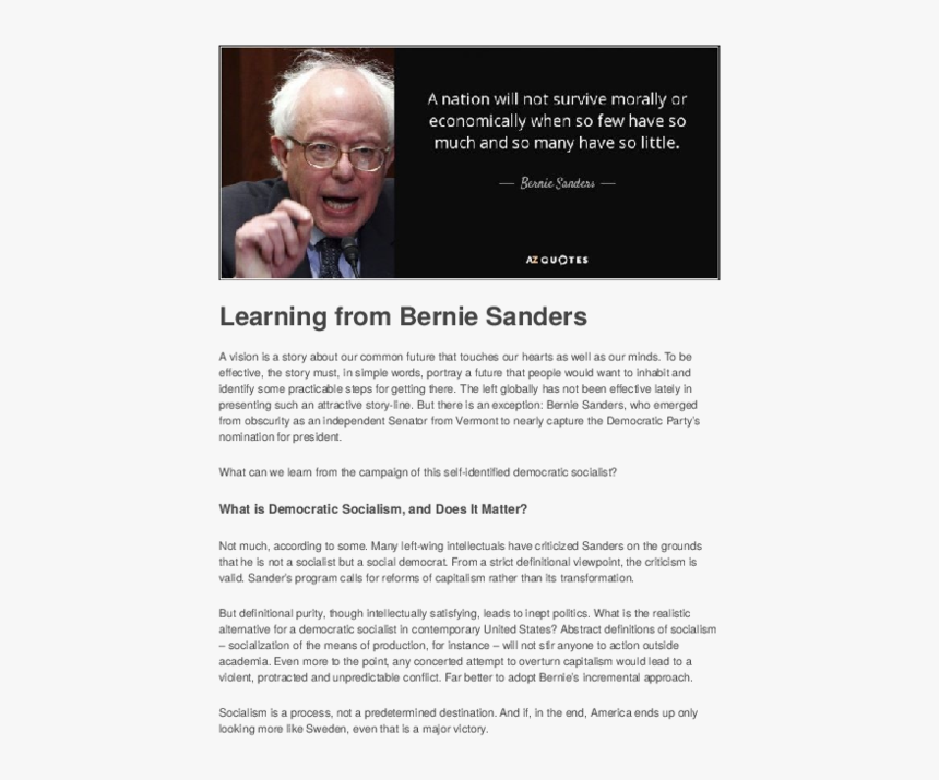 Bernie Sanders On Womens Rights, HD Png Download, Free Download