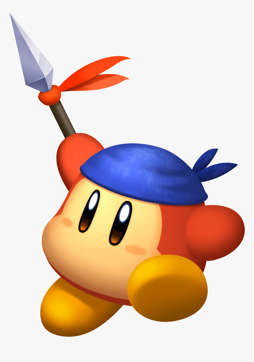 Kirby Bandana Waddle Dee Holding Spear - Bandana Dee, HD Png Download, Free Download