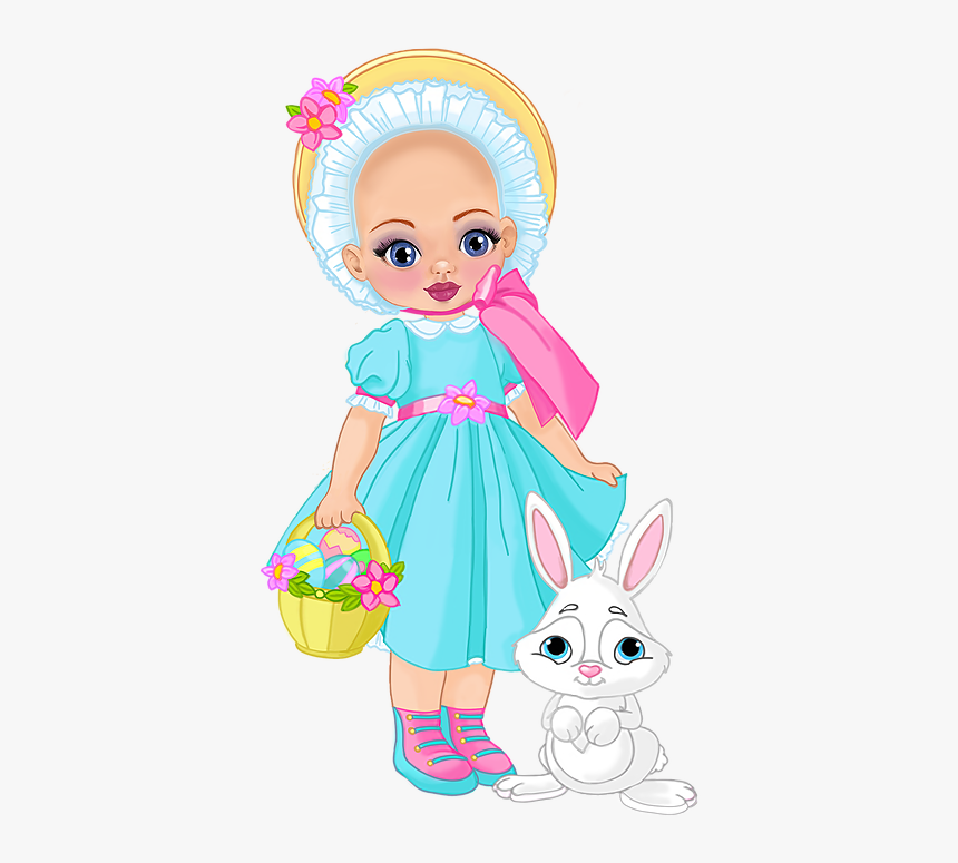 Easter Girl Cartoon, HD Png Download, Free Download