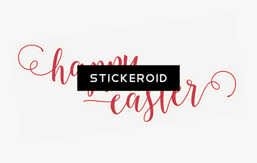 Happy Easter Text - Calligraphy Png Happy Easter Text, Transparent Png, Free Download