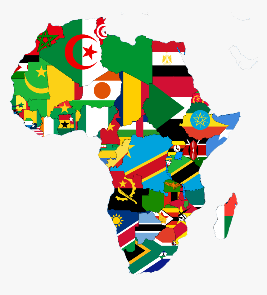 Africa Map Flag, HD Png Download, Free Download