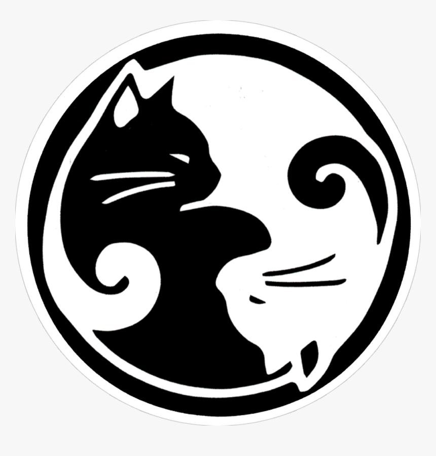 Yin Yang Cats - Cat Yin Yang Png, Transparent Png, Free Download