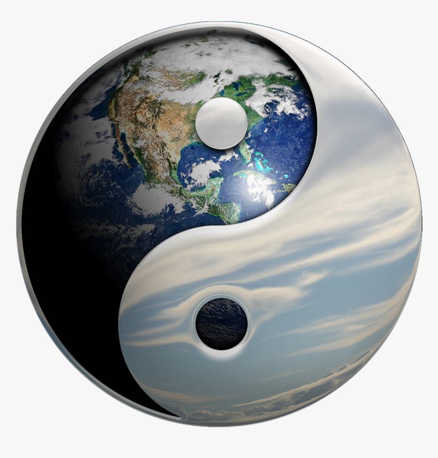 File - Earth Dao - Yin-yang - Yin And Yang World, HD Png Download, Free Download