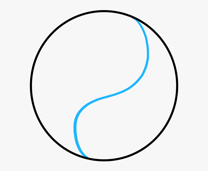 How To Draw Yin Yang Symbol - Partenaire Bleu Ciel Edf 2011, HD Png Download, Free Download