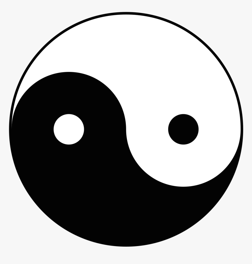 The Yin-yang, Or “diagram Of The Supreme Ultimate - Yin And Yang Sideways, HD Png Download, Free Download