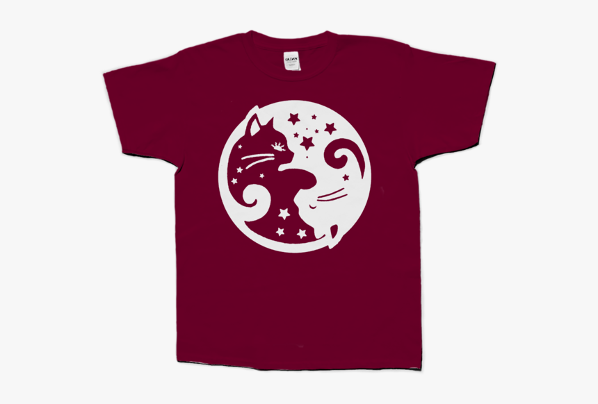 Cat Yin Yang Kids Tshirt - Illustration, HD Png Download, Free Download