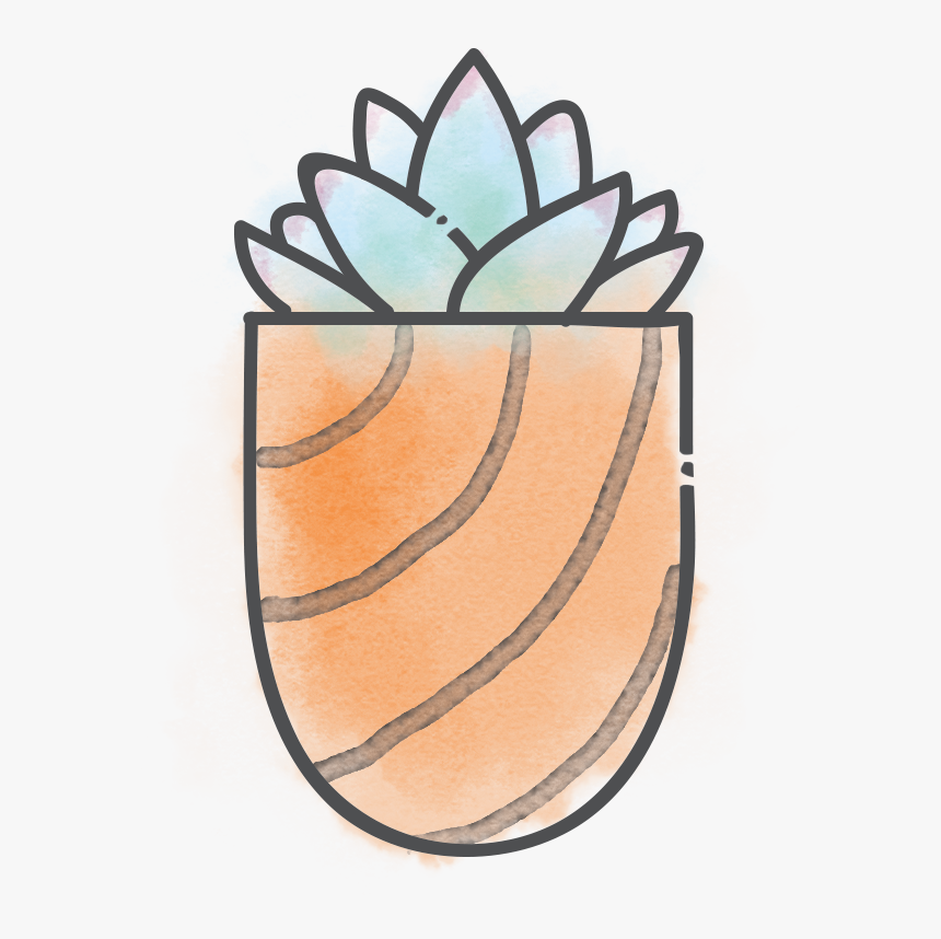 Ghost Plant - Draw A Succulent Easy, HD Png Download, Free Download