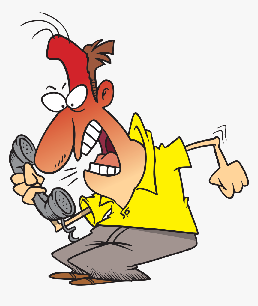 Tired Of No Caller Id Calls There Is A Solution - Angry Customer Clipart, HD Png Download, Free Download