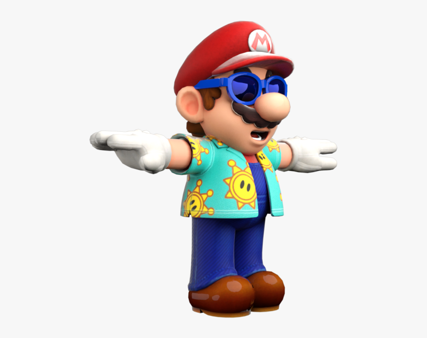 Mario Sunshine Png - Mario Bros T Pose, Transparent Png, Free Download