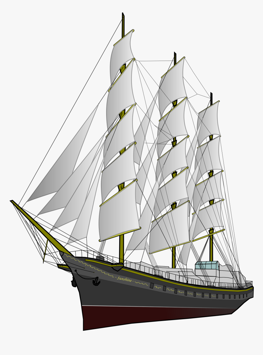 Amber In The Dark Sunshine Clip Arts - Sailing Ship Transparent Png, Png Download, Free Download