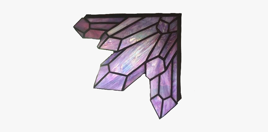 #vintage #aesthetic #vintageaesthetic #png #purple - Stained Glass Crystal Corner, Transparent Png, Free Download
